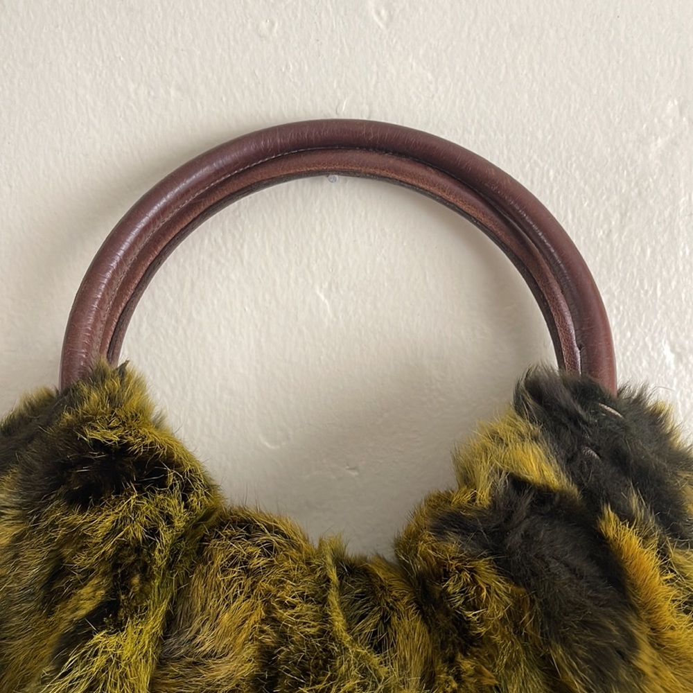 Elena Girardi large rabbit fur shoulder bag - Picture 4 of 11